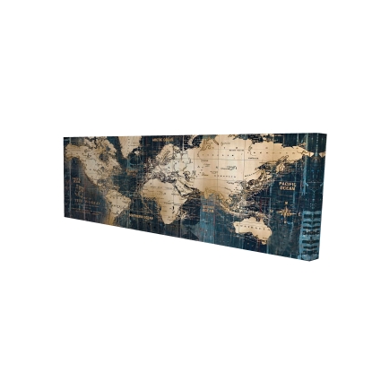 Carte du monde abstraite