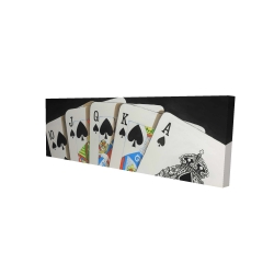Card game spades royal flush closeup
