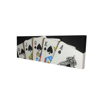 Jeu de cartes flush royale de pique
