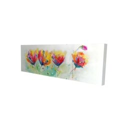 Quatre fleurs colorées