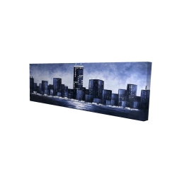 Dark blue cityscape
