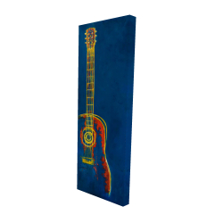 Modern blue abstract guitar