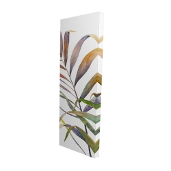 Feuilles de palmiers tropicaux à l'aquarelle