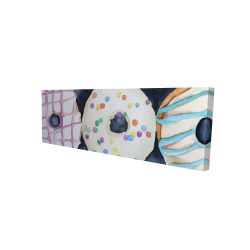 Watercolor delicious looking doughtnuts