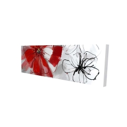 Fleurs rouges et grises