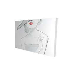 Woman with hat