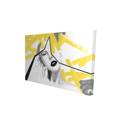 Femme au trait jaune