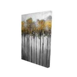 Forêt abstraite jaune