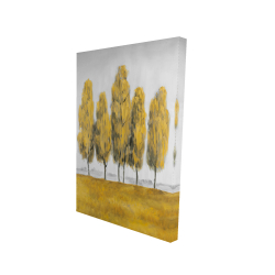 Abstract yellow trees