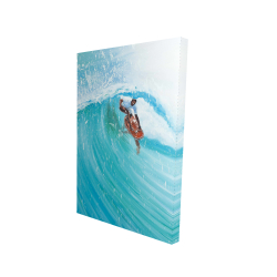 Surfer in the middle of the wave