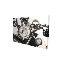 Realistic sepia motorcycle 