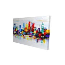 Abstract and colorful city