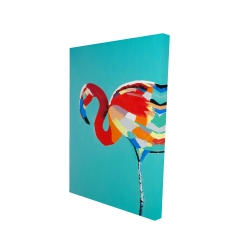Abstract flamingo