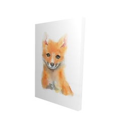 Watercolor baby fox