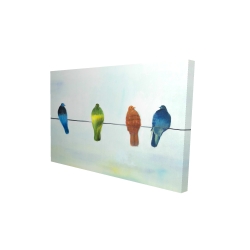 Oiseaux abstrait perchés
