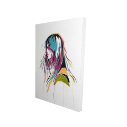 Femme art de rue graffiti