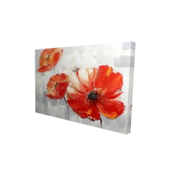 Abstract red wild flowers