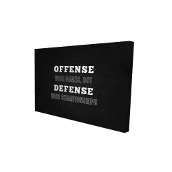 Offense wins games...
