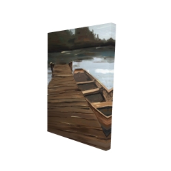 Lake, dock and boat