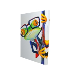 Funny frog with glasses