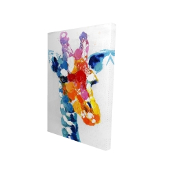 Girafe abstraite tacheté de couleurs