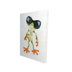 Funny frog with sunglasses