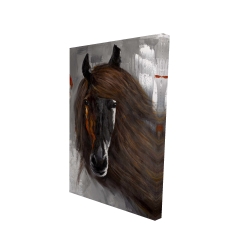 Fier cheval brun