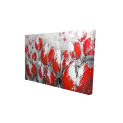 Abstract red tulips