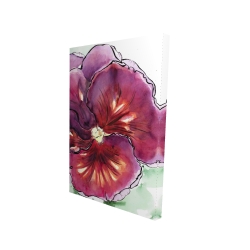 Blossoming orchid with wavy petals