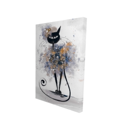 Cartoon black cat