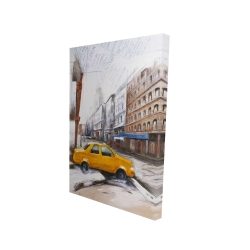 Taxi in the street sketch