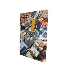 High top view of buildings in new york