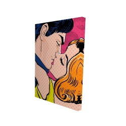 Pop art style couple