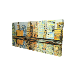Reflections of a colorful city