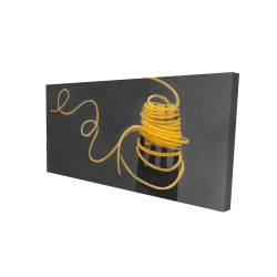 Spaghetti pasta around a fork