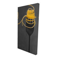 Spaghetti pasta around a fork