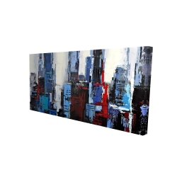 Ville bleue abstraite