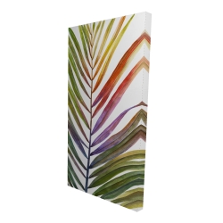 Watercolor tropical palm leave