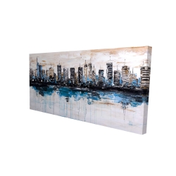 Abstract city with reflection on water