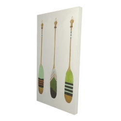 Colorful nautical oars