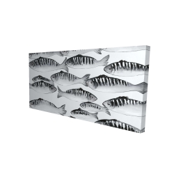 Banc de poisson gris