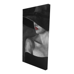 Femme mystérieuse avec un chapeau