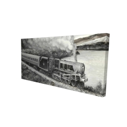 Vintage passenger locomotive 