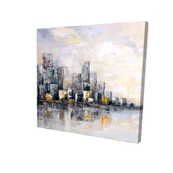 Abstract cityscape in the morning