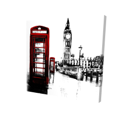 Telephone box and big ben of london