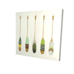 Colorful nautical oars