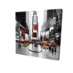 Rue achalandée de la ville de new york