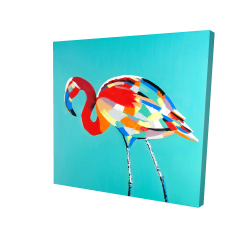 Abstract flamingo