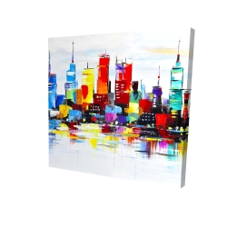 Abstract and colorful city