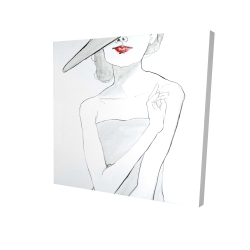 Woman with hat